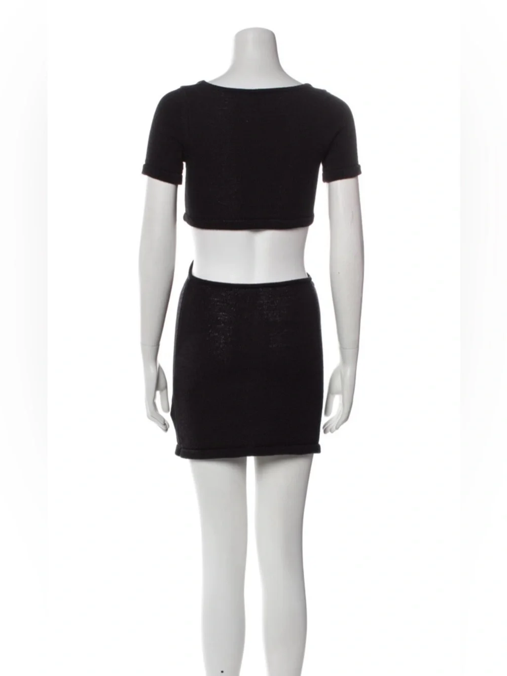 Cult Gaia Black Cutout Mini Dress XS Open Side Bodycon Sexy - Picture 5 of 8